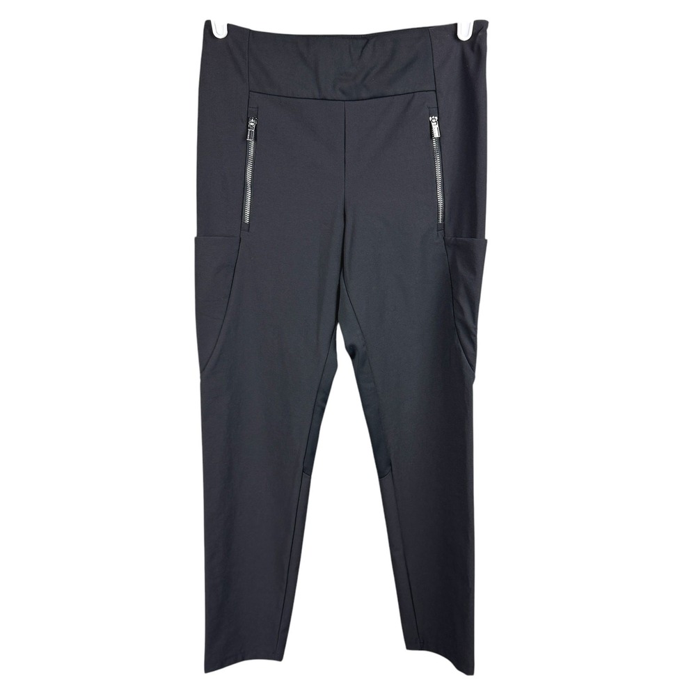 Athleta Women's Black Zip Pocket High Rise Athleisure Pants Size 6 Petite‎
